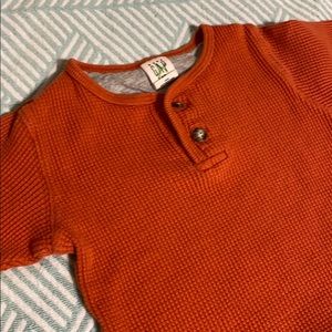 Gap orange Henley shirt